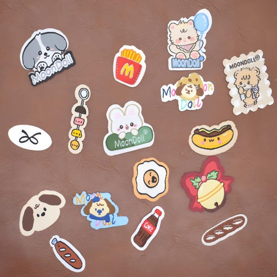 Diverse range of custom woven labels, apparel tags, and PVC patches for bags and clothing.